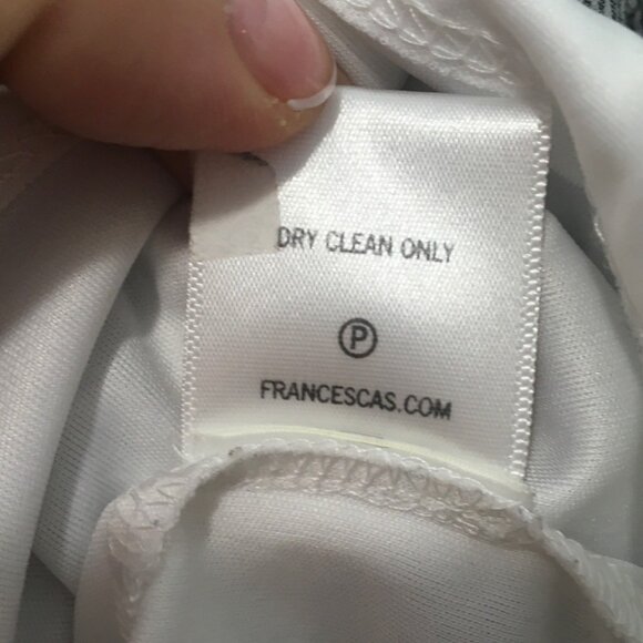 Coquette Off Shoulder  Women Small Eyelet Blue Stripe Floral  Cottagecore Dainty - Picture 5 of 6